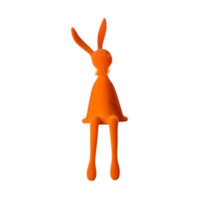Filz-Hase sitzend orange