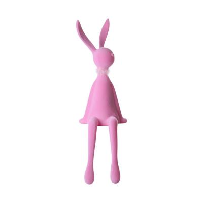Filz-Hase sitzend rosa