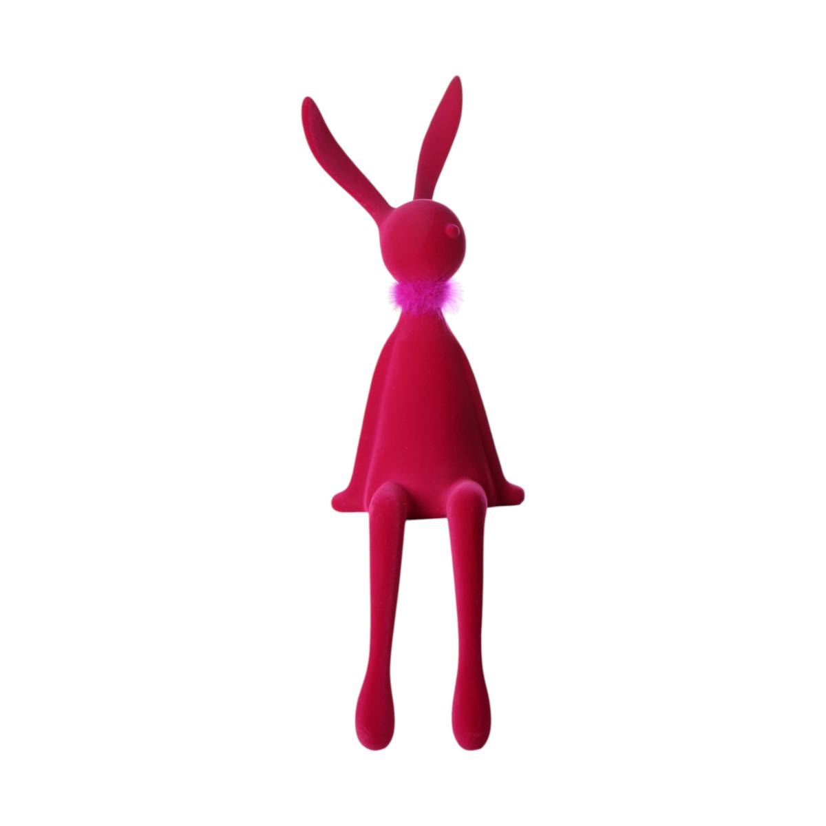 Filz-Hase sitzend pink