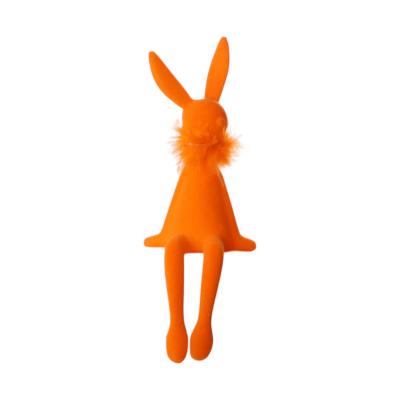 Filz-Hase sitzend pink/rosa/orange