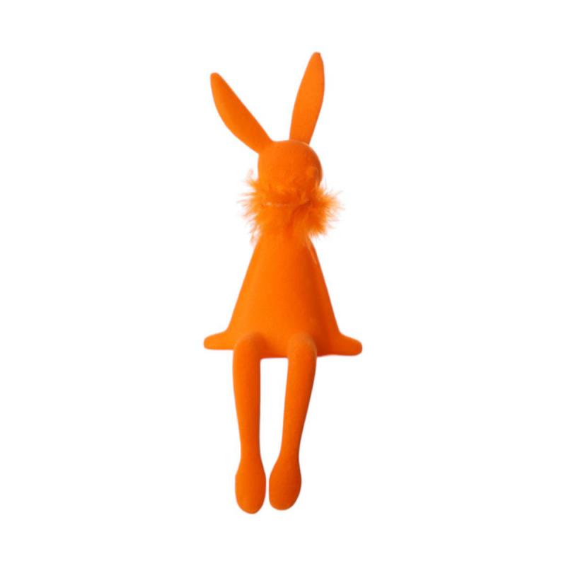 Filz-Hase sitzend pink/rosa/orange