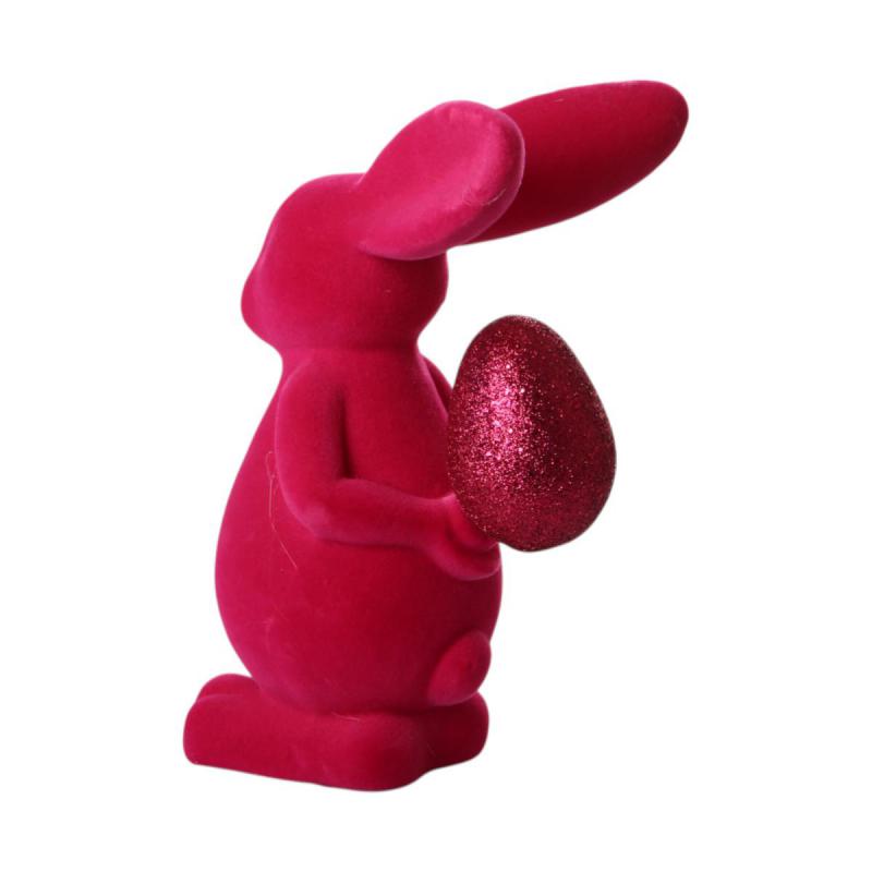 Filz-Hase mit Ei pink