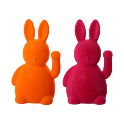 Filz-Hase fuchsia/orange mix