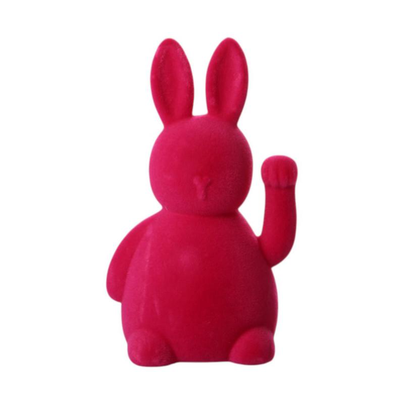Filz-Hase fuchsia/orange mix