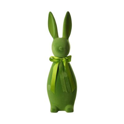 Filz-Hase mit Schleife hellgr&uuml;n