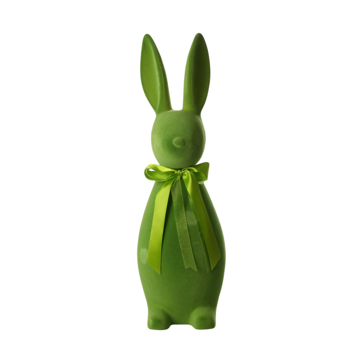 Filz-Hase mit Schleife hellgr&uuml;n
