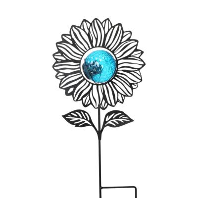 Solarleuchte-Blume am Stick Farbmix