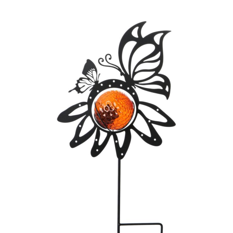 Solarleuchte-Schmetterling am Stick Farbmix
