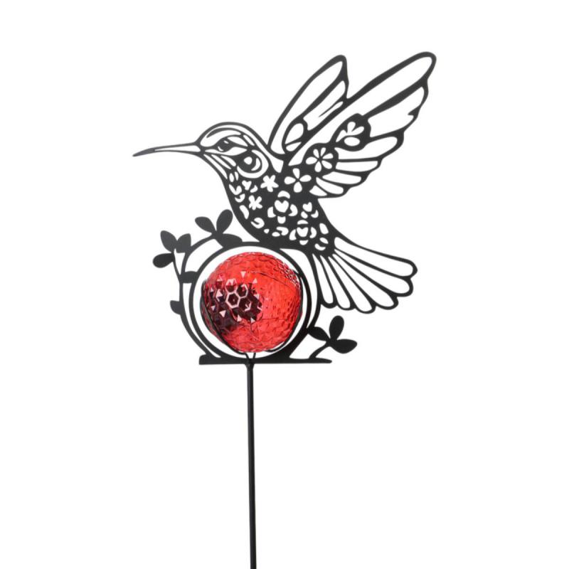 Solarleuchte-Kolibri am Stick Farbmix