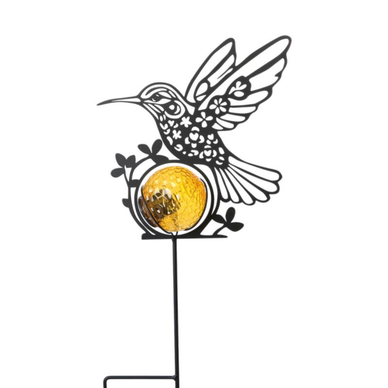 Solarleuchte-Kolibri am Stick Farbmix