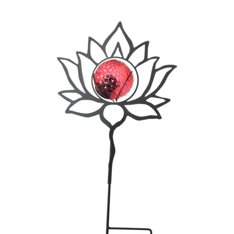 Solarleuchte-Lotus am Stick Farbmix