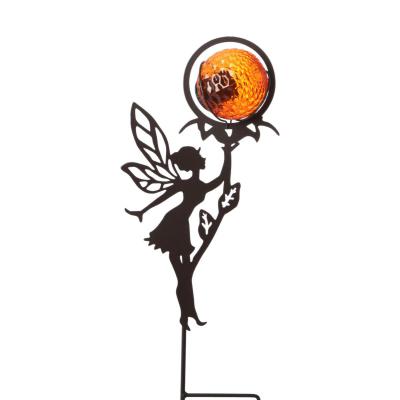 Solarleuchte-Fee am Stick Farbmix