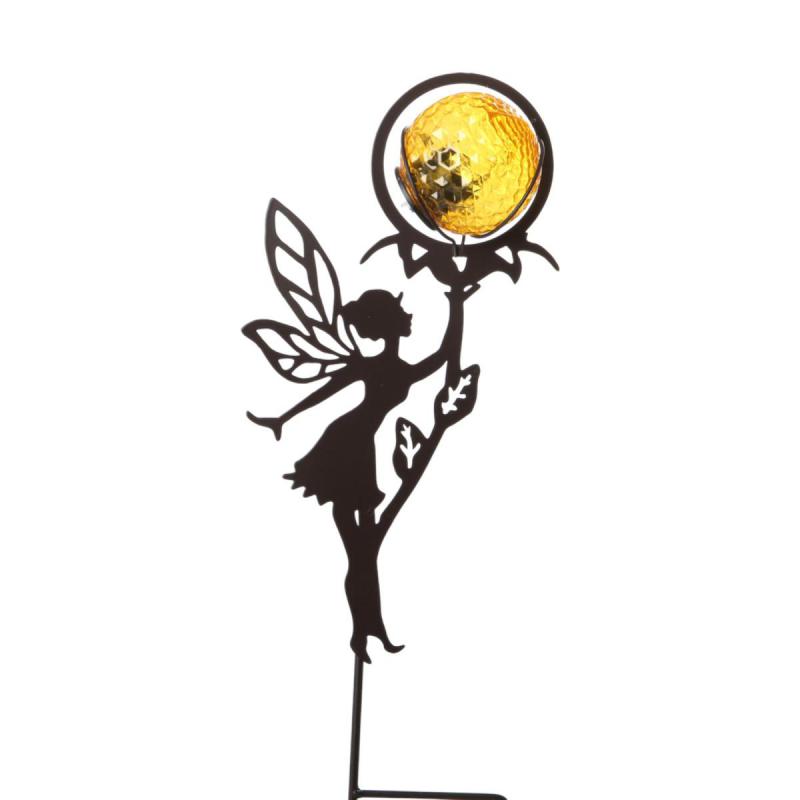 Solarleuchte-Fee am Stick Farbmix
