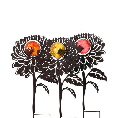 Solarleuchte-Blume am Stick Farbmix