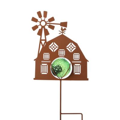 Solarleuchte-Farm am Stick Farbmix