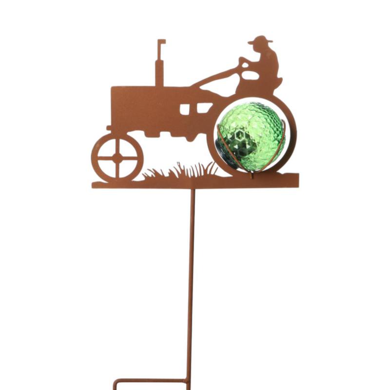 Solarleuchte-Traktor am Stick Farbmix