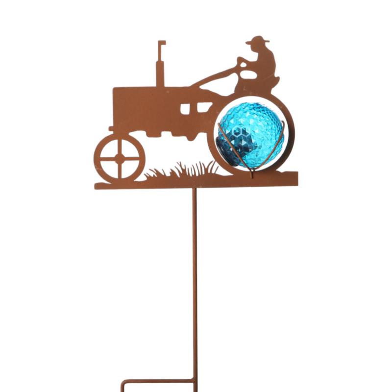 Solarleuchte-Traktor am Stick Farbmix