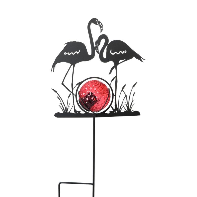 Solarleuchte-Flamingos am Stick Farbmix