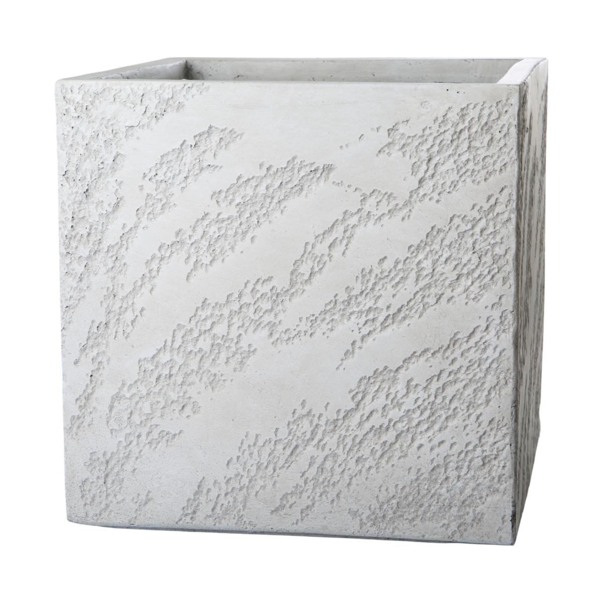 Leichtzement Pflanzkubus antikwei&szlig;