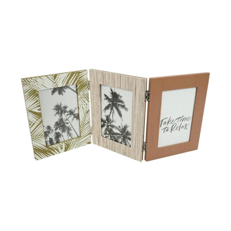 Klapprahmen f&uuml;r 3 Fotos