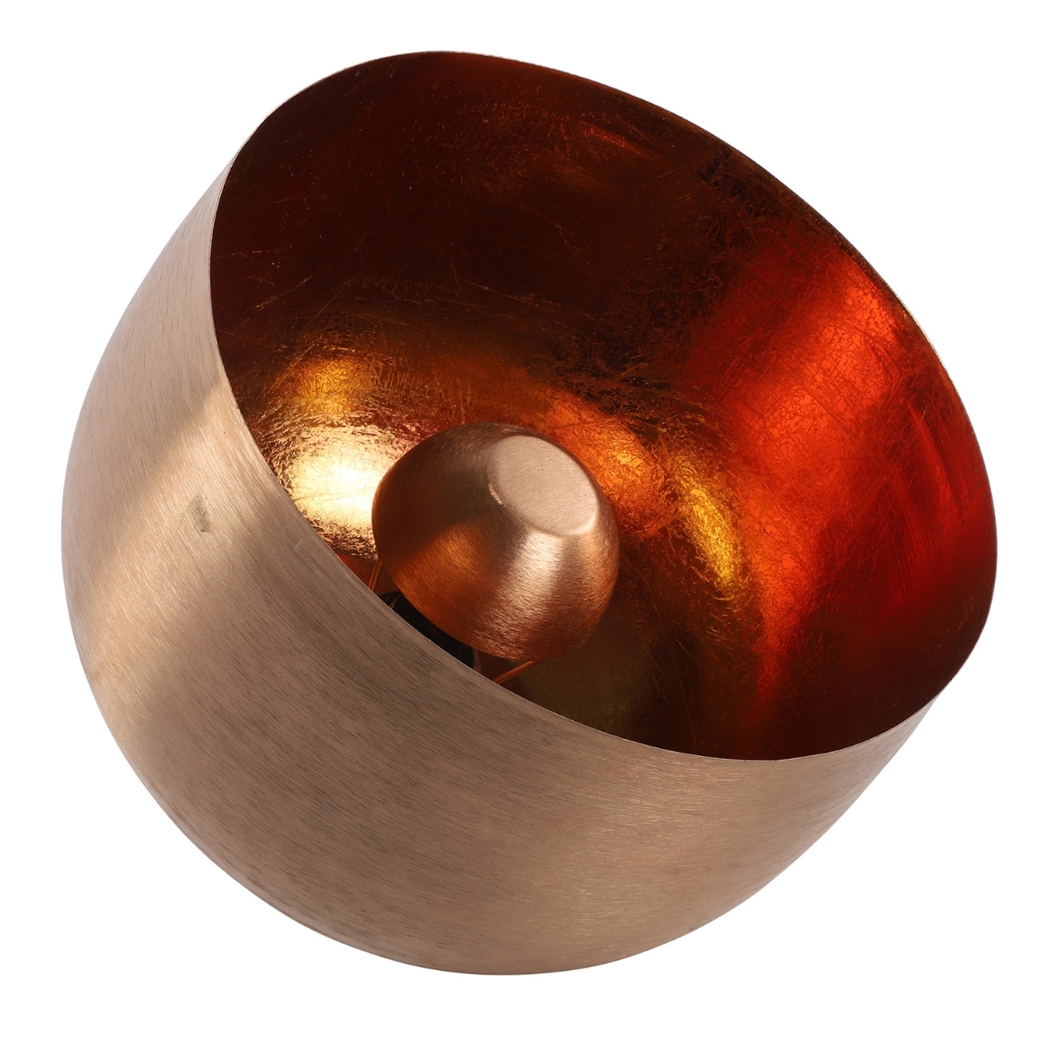 Tischlampe L kupferfarbig