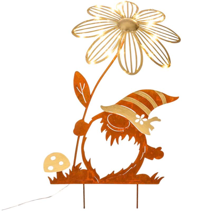 Gartenstecker Zwerg LED mit Batterie