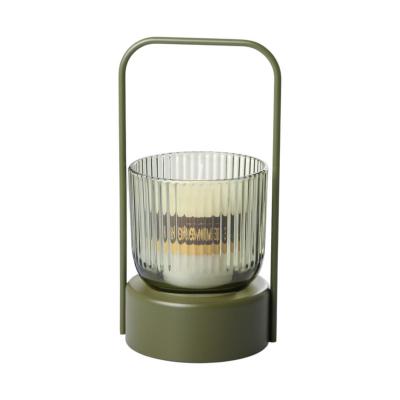 Teelichtglas lindgr&uuml;n
