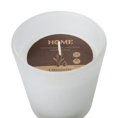 LED-Citronella im Glas mit Farbwechsel-Effekt