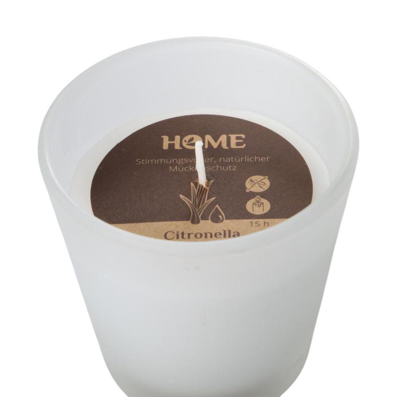 LED-Citronella im Glas mit Farbwechsel-Effekt