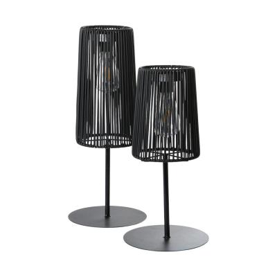 Rattan-Laterne mit Solarleuchte