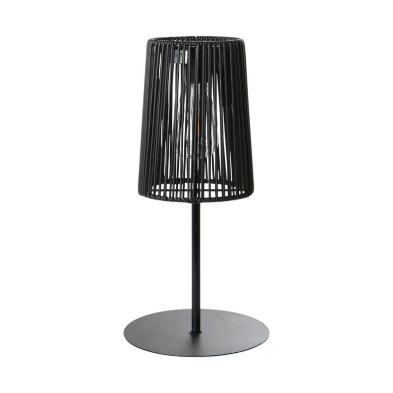 Rattan-Laterne mit Solarleuchte