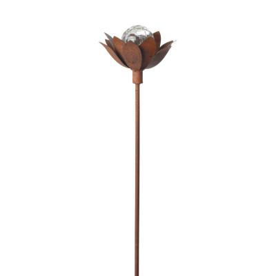LED-Gartenstick Blume rostoptik