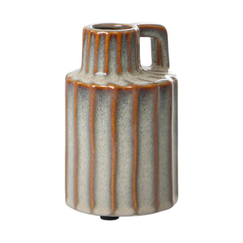 Vase mit Rillen