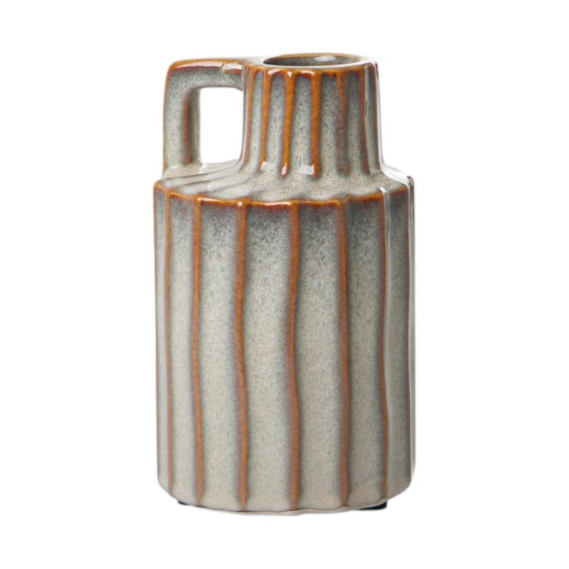 Vase mit Rillen