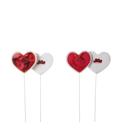 Herz Papier 8,5cm am Stick