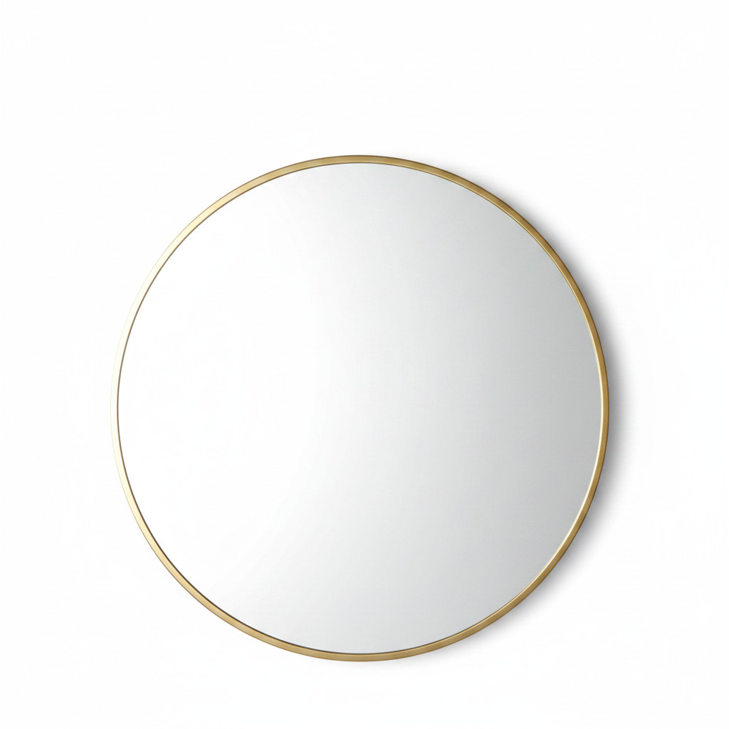 Wandspiegel gold, schwarz 60cm