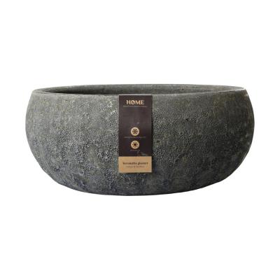 Outdoor Schale glasiert Bubble Anthrazit