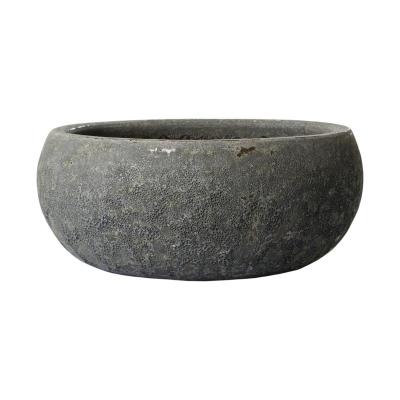 Outdoor Schale glasiert Bubble Anthrazit