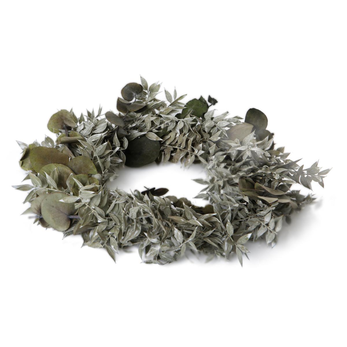 Eucalyptus Kranz mit Ruskus