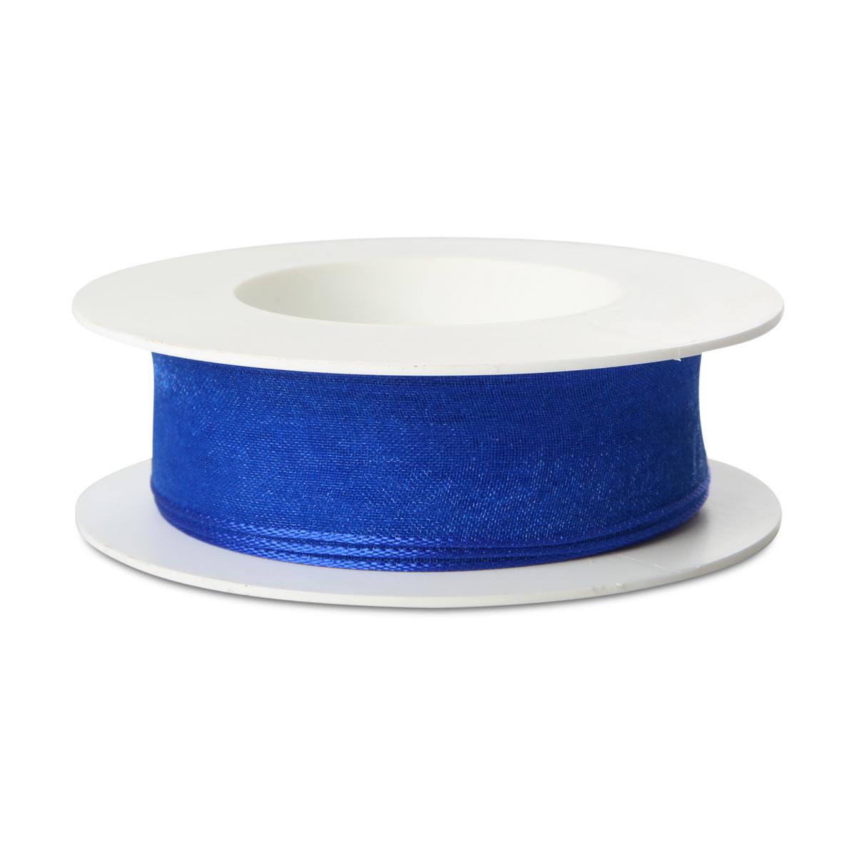 Webkante mit Draht blau