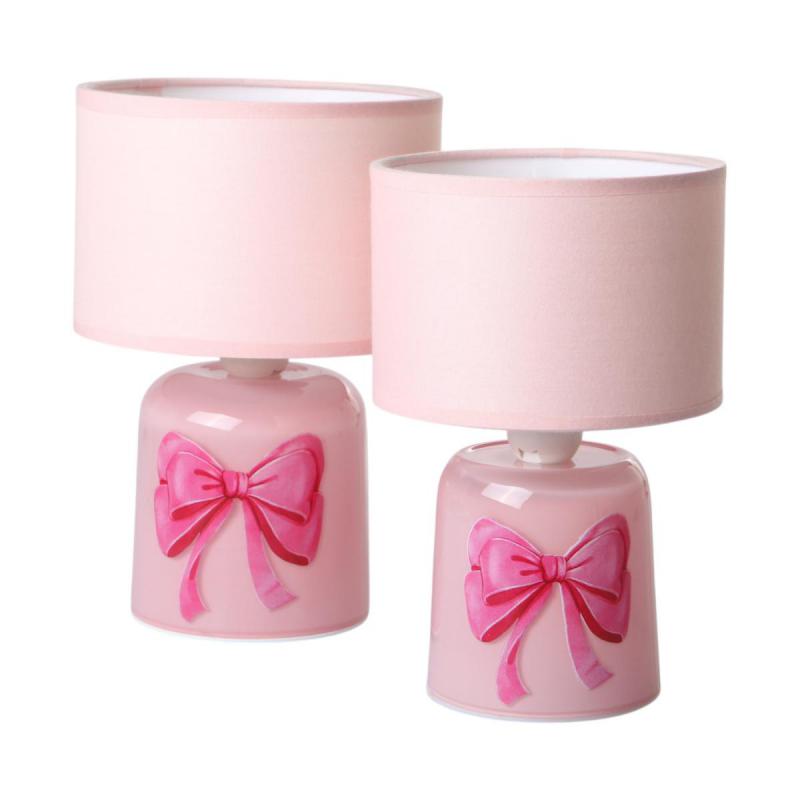 LED-Lampe mit Schleifenmotiv rosa