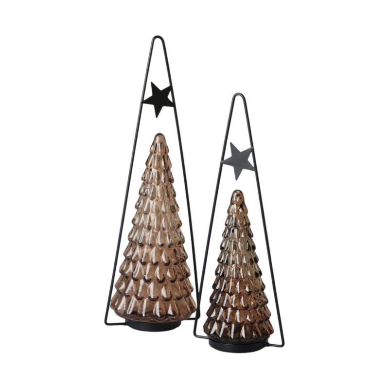LED-Lampe  Tanne braun