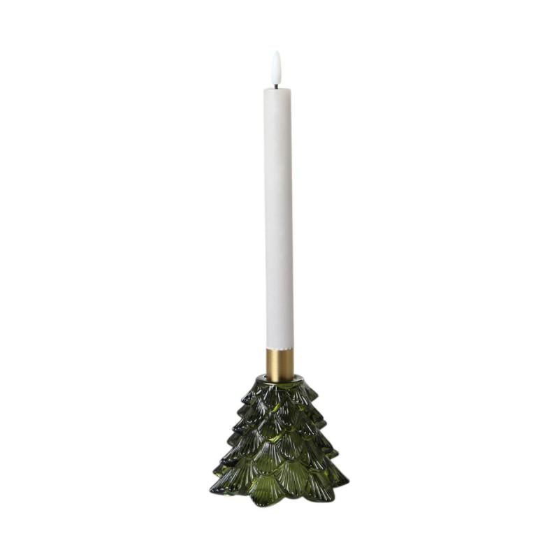 Kerzenhalter-Tannenbaum gr&uuml;n