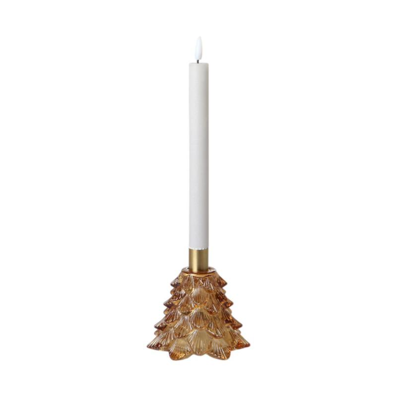 Kerzenhalter-Tannenbaum braun