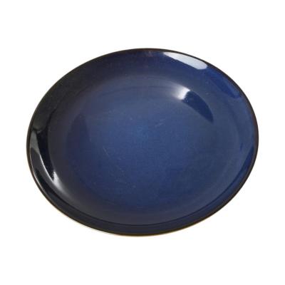 Keramik-Teller blau