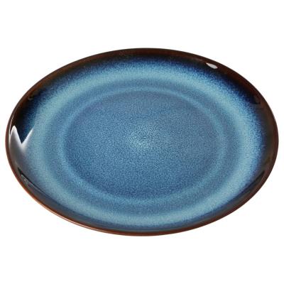 Keramik-Teller blau