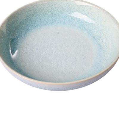 Keramik-Sch&uuml;ssel hellblau