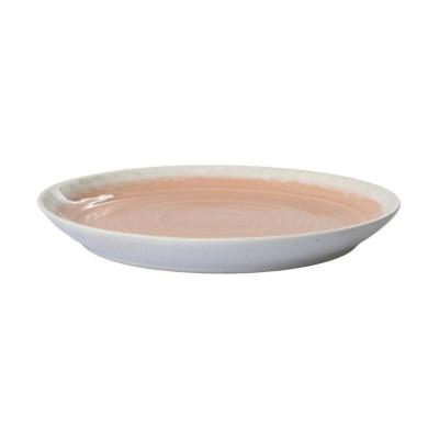 Keramik-Teller terrakotta/wei&szlig;