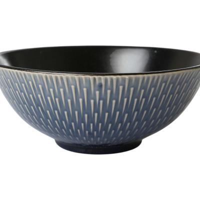 Keramik-Sch&uuml;ssel dunkelblau