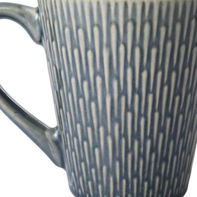 Keramik-Tasse 370ml dunkelblau